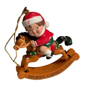 Campbell Kids Soup Christmas Ornament Child On A Rocking Horse 2005